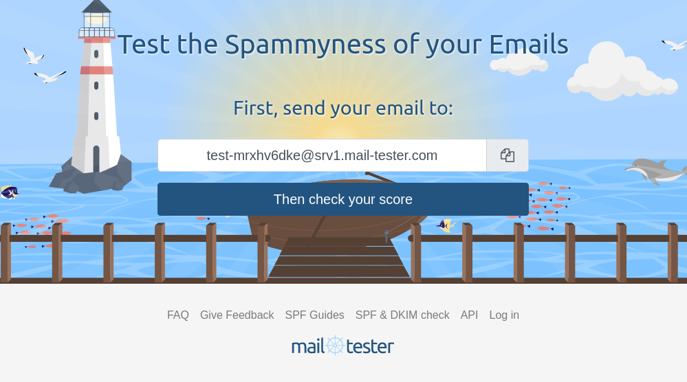 The Mail-tester.com website is a godsent in my book
